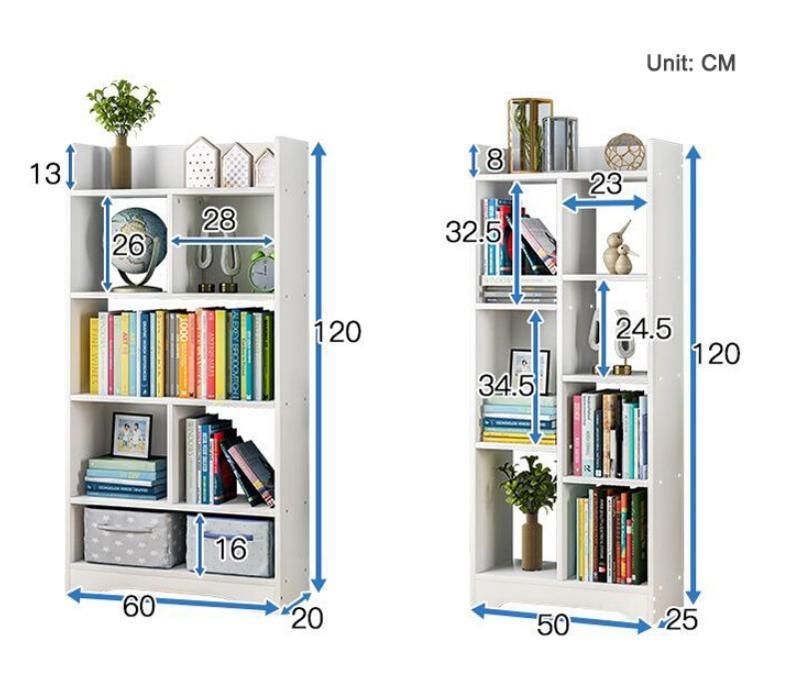 Bookcase Office Bookshelf Student Combination