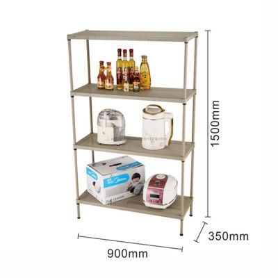 Hot Sale Multi-Purpose Powder Coated 4 Tiers Storage Racks Holders