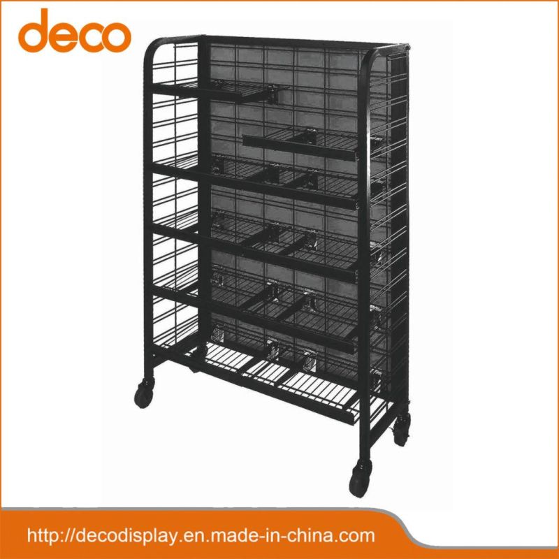 Custom Floor Stand Display Unit Metal Retail Shelf Permanent Rack for Supermarkets