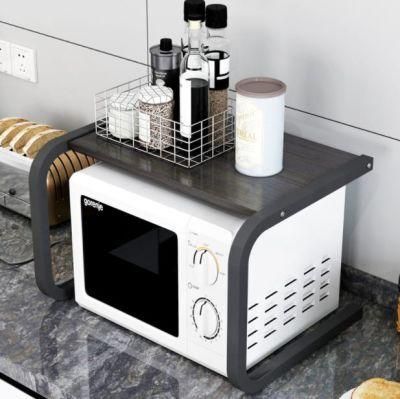 Hot Selling Product Wholesale Wooden Multifunction Kitchen Storage Shelf Microwave Oven Rack