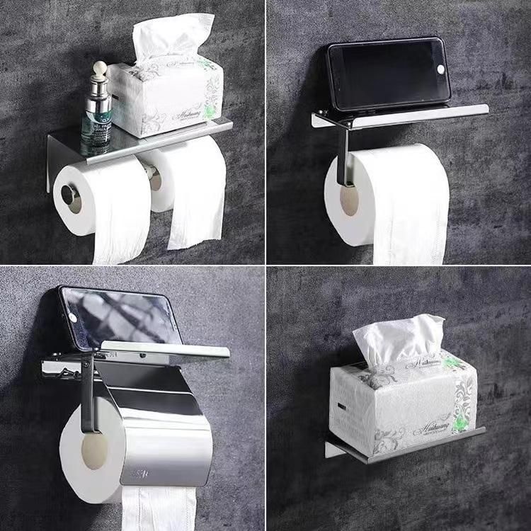 Multifunctional Toilet Paper Holder Rack Freestanding Toilet Roll Paper Holder