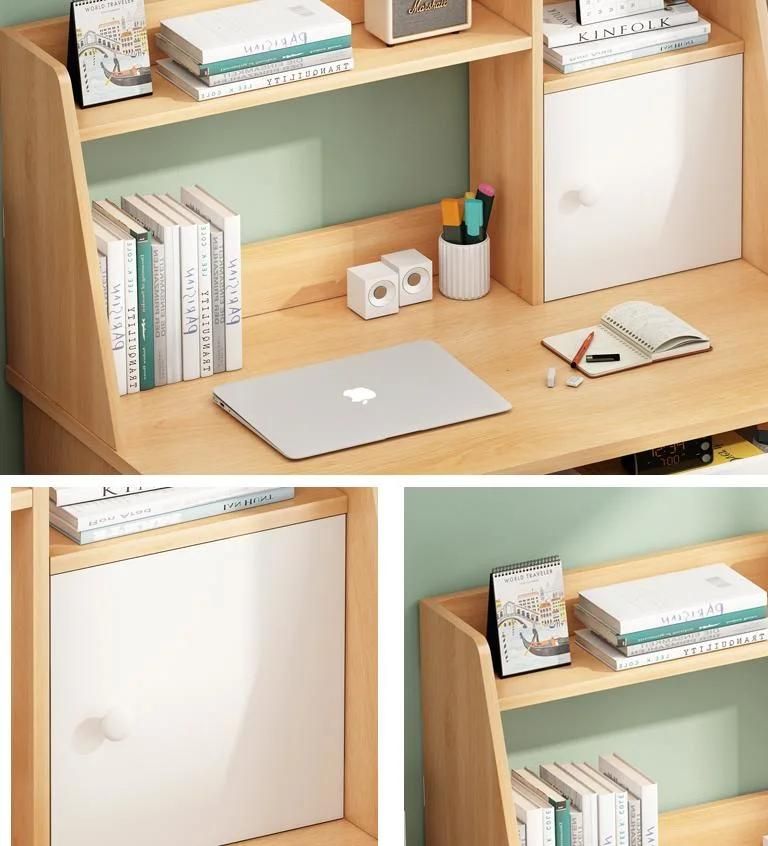 Simple and Stylish Home Computer Desk with Desk and Bookshelf