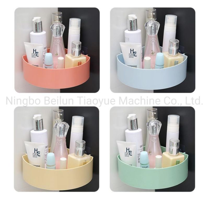 No-Punch Bathroom Plastic Wall Shelf Storage Rack