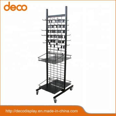 Custom Floor Stand Display Unit Metal Retail Shelf Permanent Rack for Supermarkets