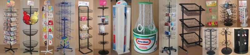 Floor Standing 5 Layer Shelf Retail Display Metal Wire Calendar Rack (PHY389)