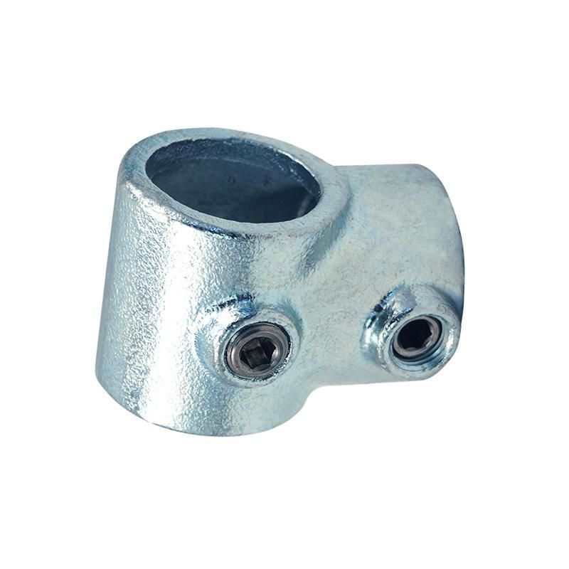 DN20 Industrial Galvanized Malleable Iron Key Clamp Fitting Used for Building Handrail