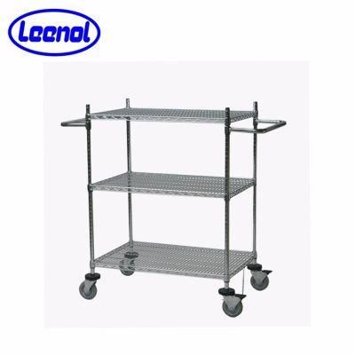 China Factory Supplied Warehouse Shelf Trolley Turnover Cart Ln-1530607