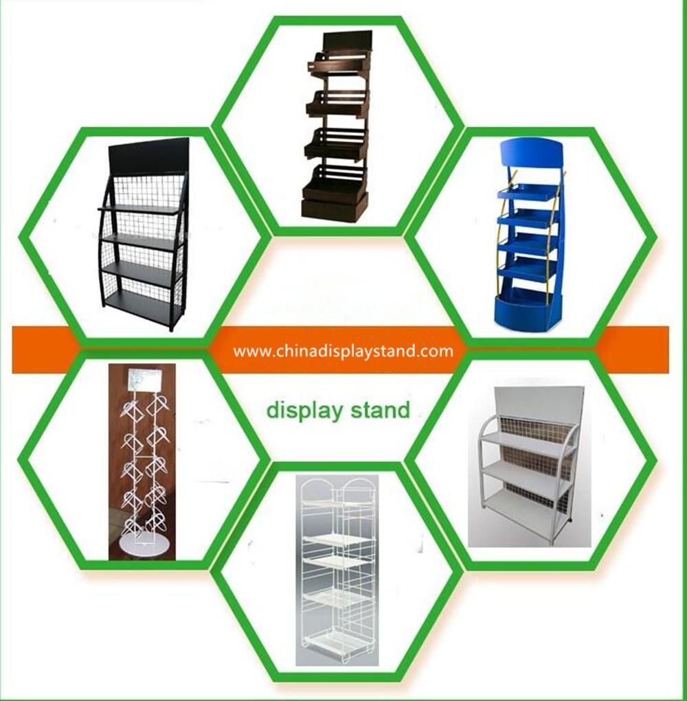 Powder Coating Wall Retail Gondola Shelving Single Sided Metal Display Rack