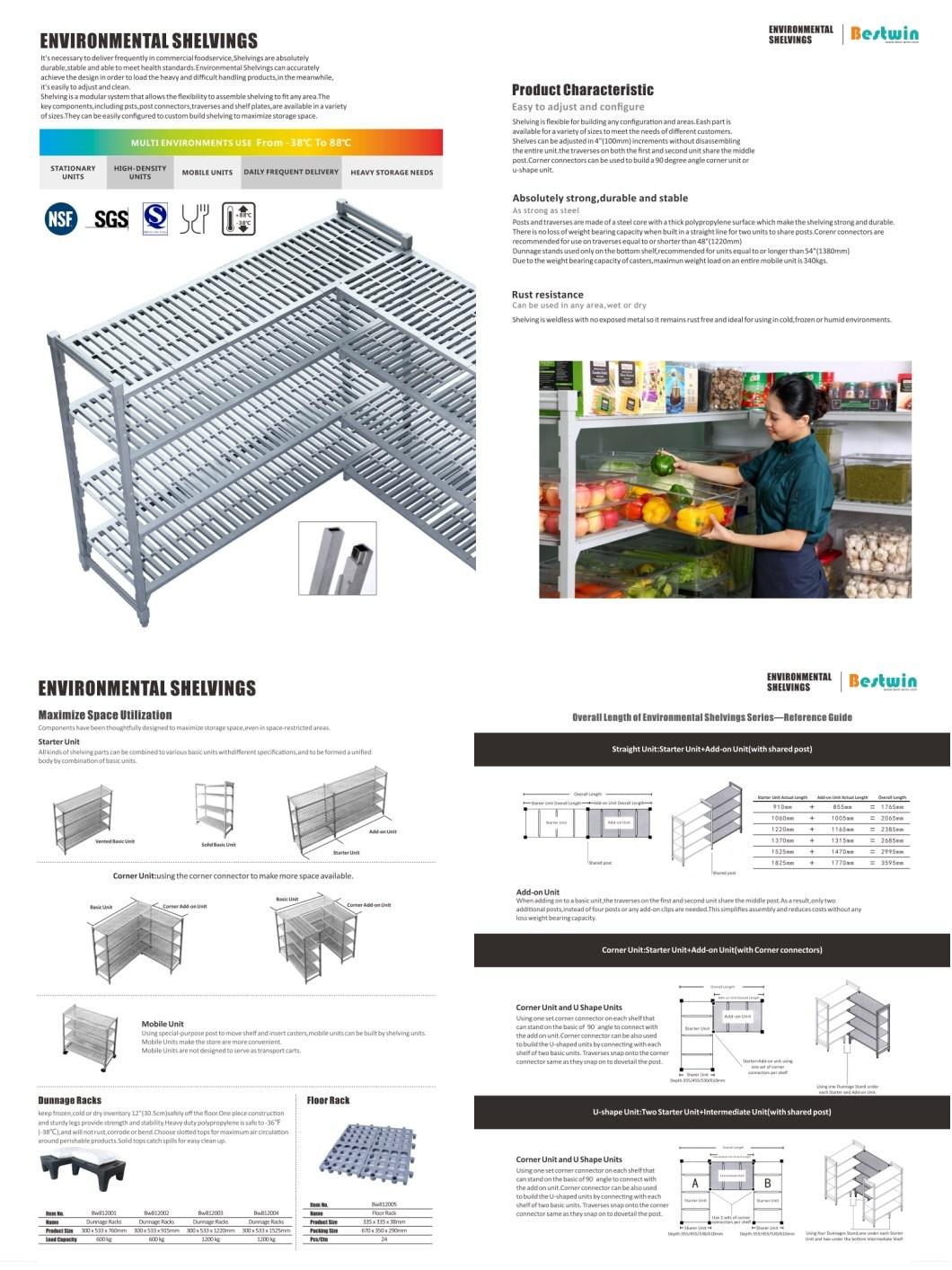 Environmental Commercial Heavy Duty Warehouse Modular Freezer Shelf Cold Room Kitchen Rack