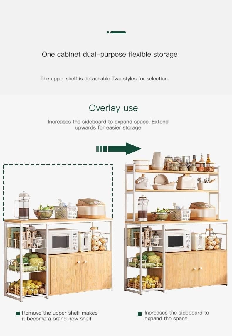 Kitchen Supplies Storage Shelf Standing Kitchen Rack