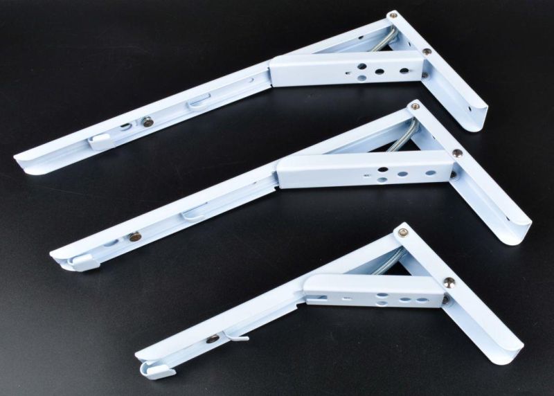 90 Degree Wall Mounting Corner Metal Bracket Triangle Adjustable Table Bench Support Folding Brackets