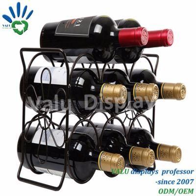Detachable 12 Bottles Metal Iron Wine Storage Rack