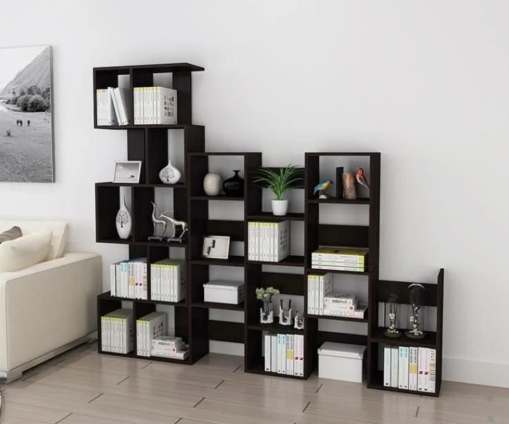 Modern and Simple Living Room Bookshelf Combination