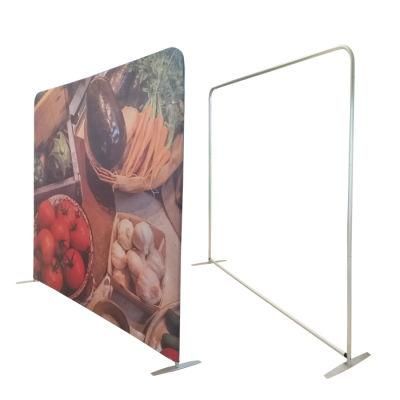 8FT Banner Stand Fabric Banner Backdrop Display Stand