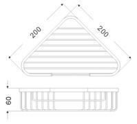 304 Stainless Steel Bathroom Shower Shelf