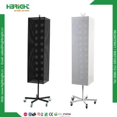 Folding Retail Store Floor Rotating Standing Display Racks