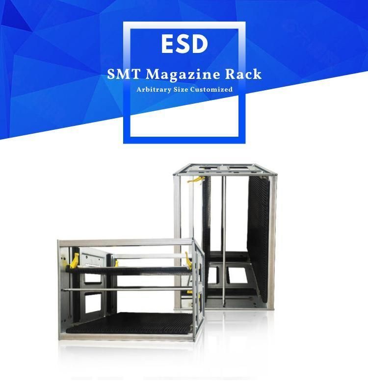 SMT Antistatic ESD Magazine Rack Anti Static PCB Storage Cart PCB Rack