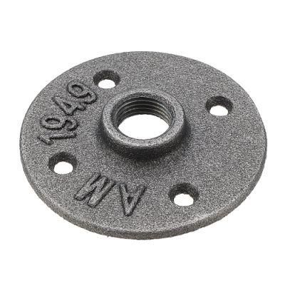 1/2 Malleable Iron Pipe Fitting Floor Flange Used in Wrought Iron Wood Pipe Fitting Shelf