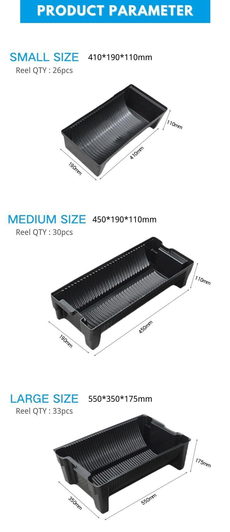 Anti-Static PCB Reel Box Tray Plastic Material Circulation Storage ESD SMT PCB Tray Rack