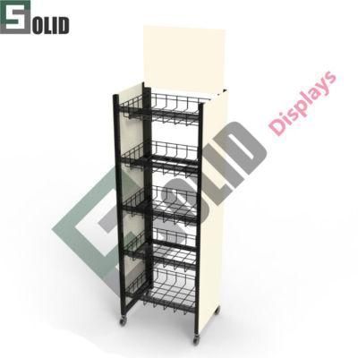 Retail Supermarket Promotion Beer Can Display Shelves, Drink Display Stand, Beer Display Racks