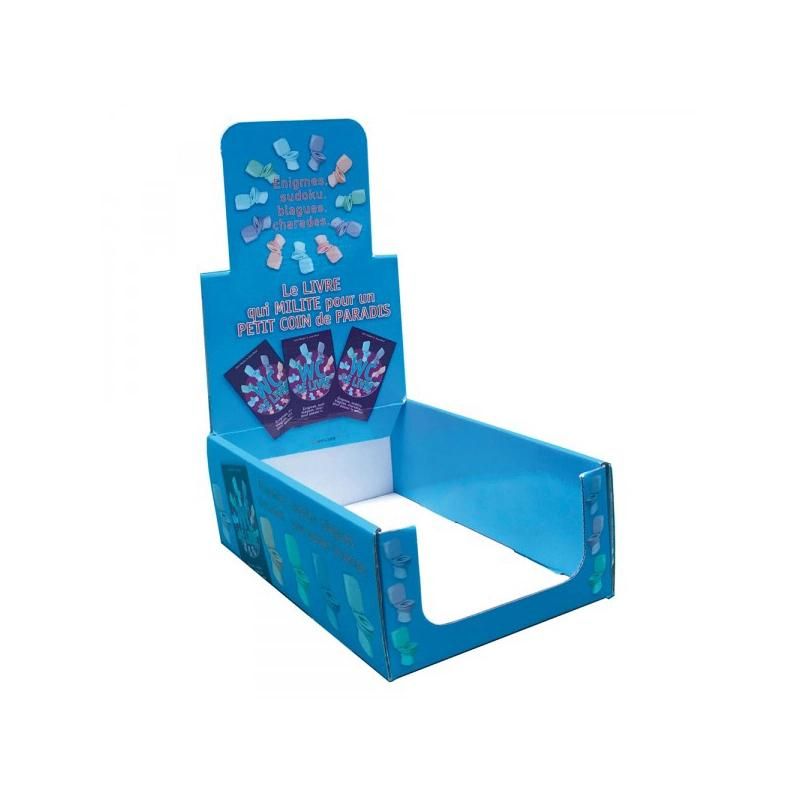 Custom Printing Color Foldable Toy Mask Cosmetic Tool Medicine Mirror Corrugated Display Stand