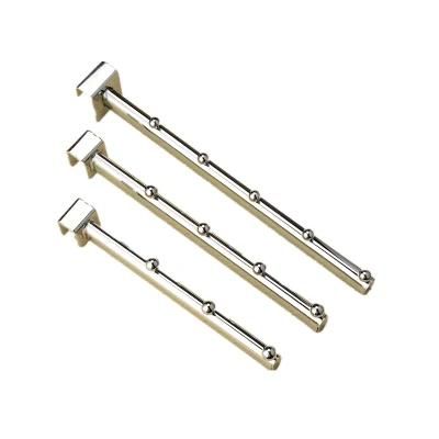 Metal Shelf Beam Chrome Flat Five Bead Tube Zinc Hooks