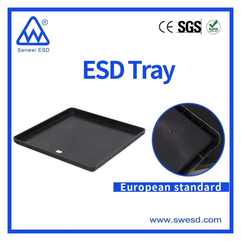 Component Black ESD Plastic Blister Conductive Tray