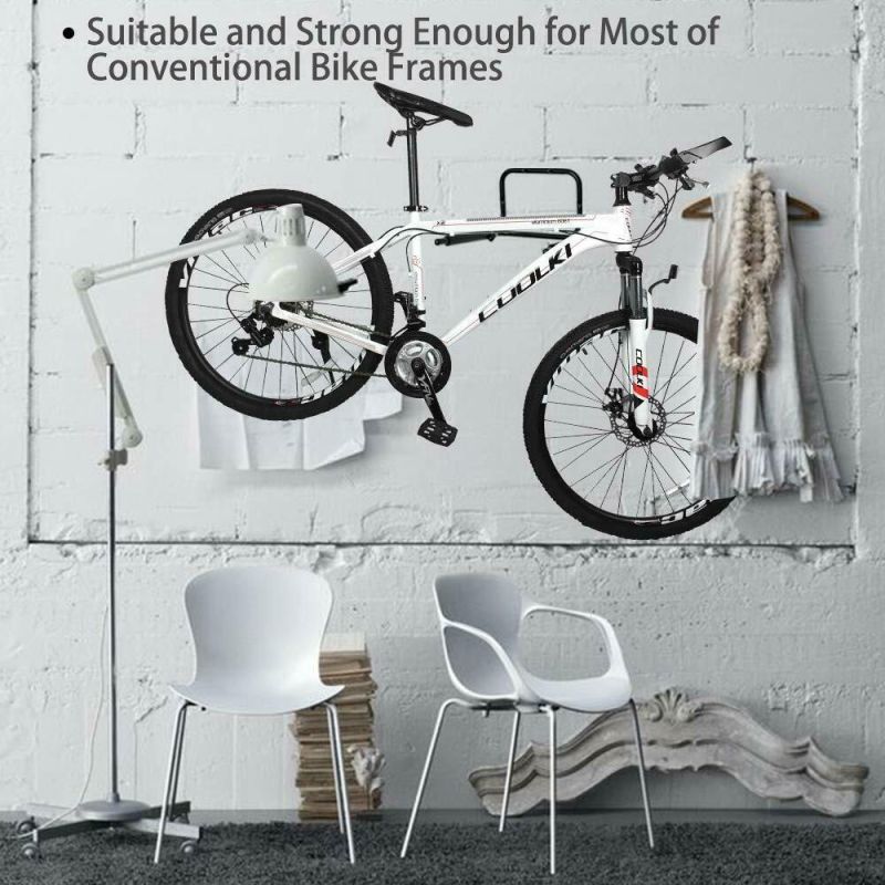 Garage Bicycle Holder Folding Space Saver Bike Wall Mount Rack Storage Hanger