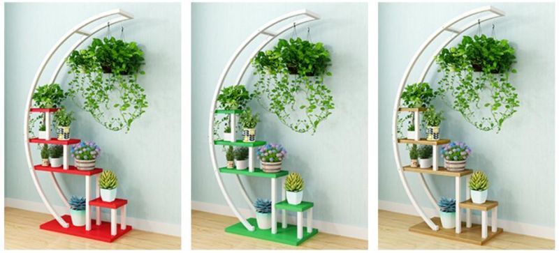 Living Room Flower Stand Pot Rack Indoor Green Floor Flower Stand