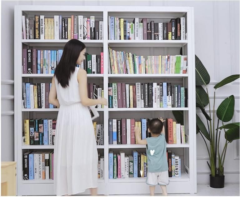 Household Bookshelf Children Student Baby Simple Book Library Bookshelf Shelf Floor Multi-Layer Modern Simple