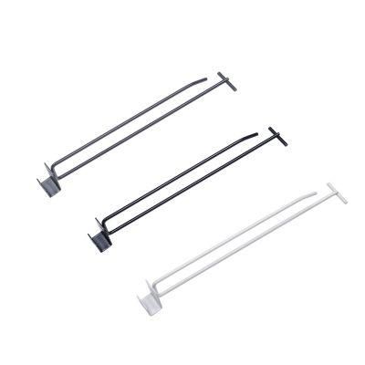 Supermarket Shelf Metal Beam Double Hook Zinc Display Shelf Hooks