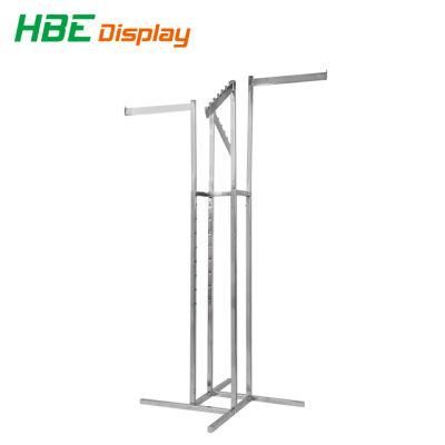 4 Way Clothing Display Rack Used Clothing Racks for Sale