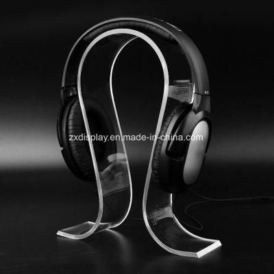 Stable Tabletop Headphone Rack Acrylic Wired Headset Display Stand for Computer Store