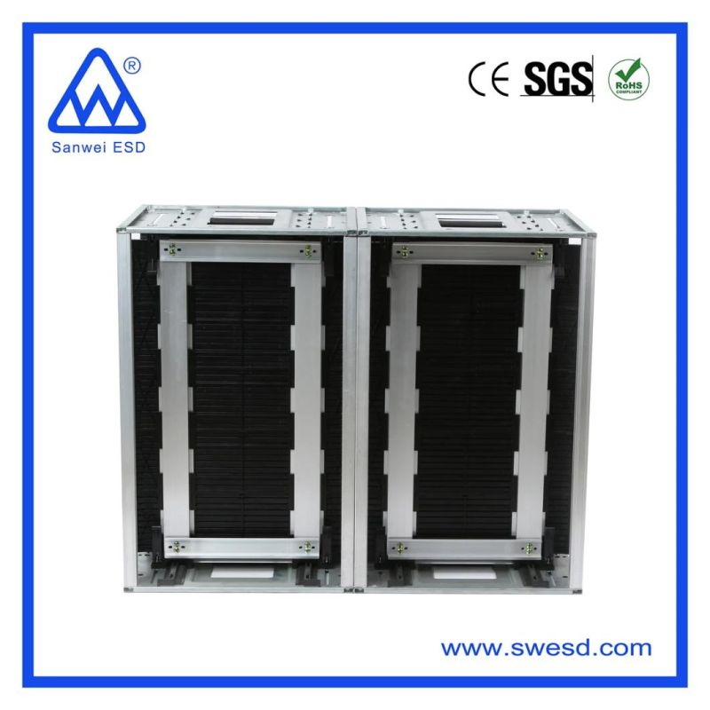 Electronic Antistatic Metal ESD PCB Storage Rack SMT Adjustable PCB Magazine Circulation Rack