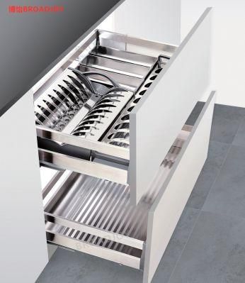Household Stainless Steel Kitchen Utensil Organizer Washing-up Drying Kitchenware Storage Shelf Kitchen Rack