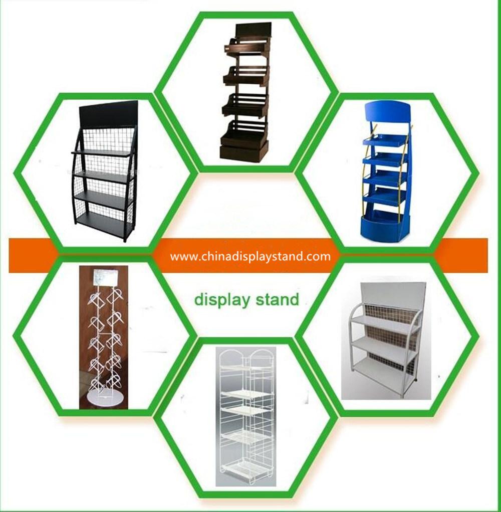 5-Tier Freestanding Metal Garment Rack with Wood Shelves Open Wardrobe Closet Storage