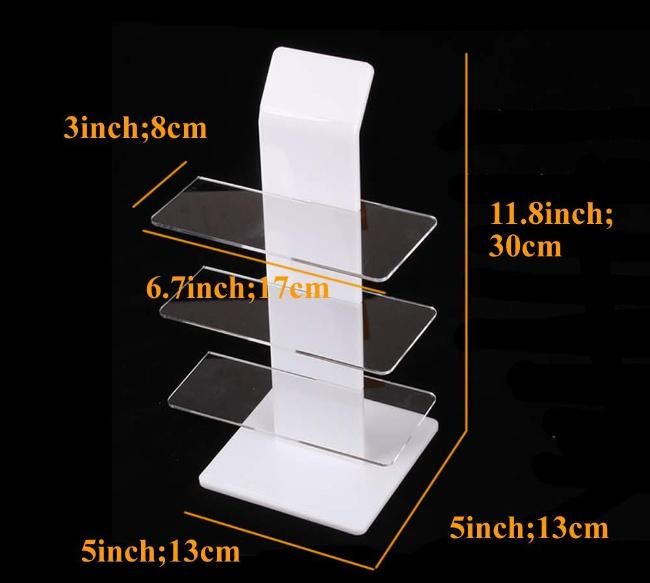 3 Layers Acrylic Eyeglass Display Stand for Glasses Shop