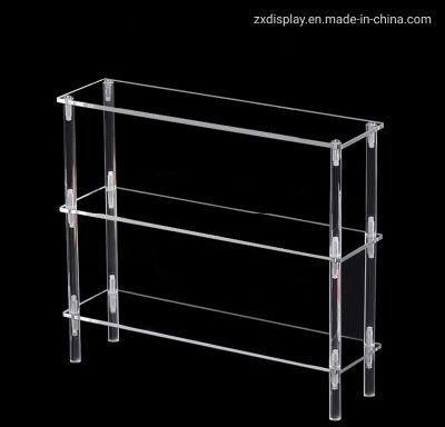 Factory Custom Made Acrylic Storage Shelving Plasitc Rack Display Shelf