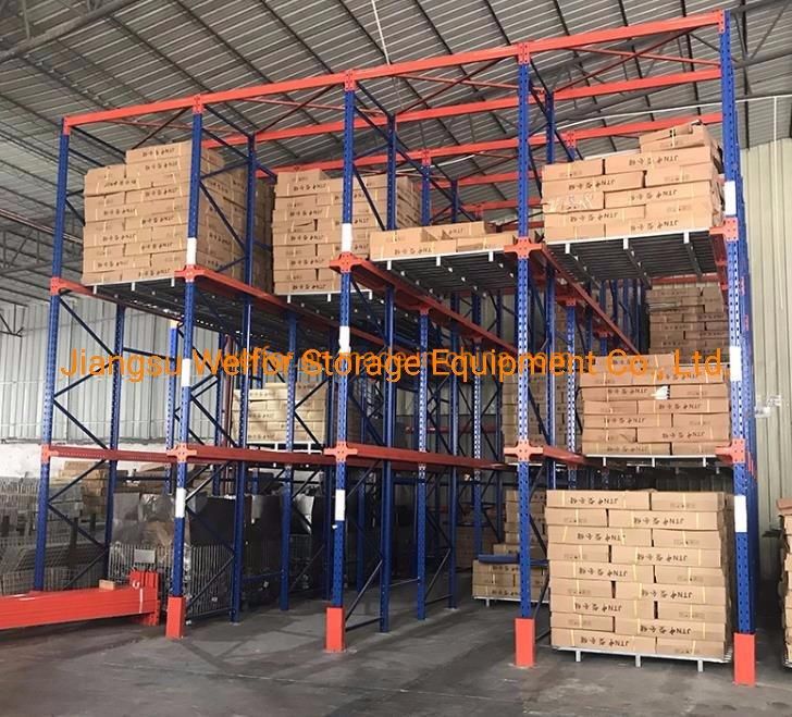 Push Back Drive in Rack Mobile Racking System for Rack Shelf Shelves