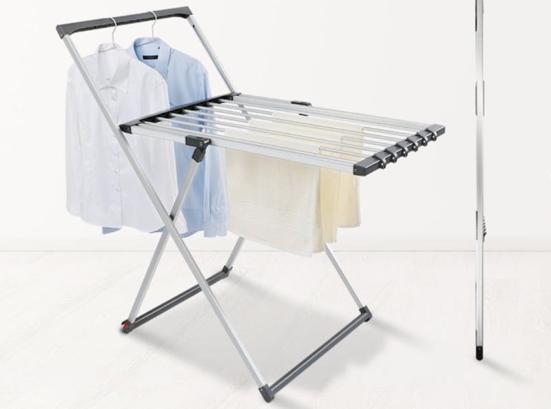 High Quality Hot Sell Lightweight Aluminum Clothes Drying Rack, Rolling Cloth Drying Shelf
