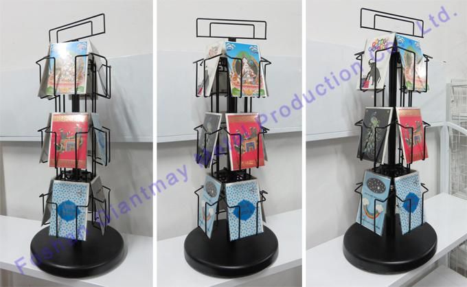 Spinning Metal Countertop Postcard Greetingcard Display Rack