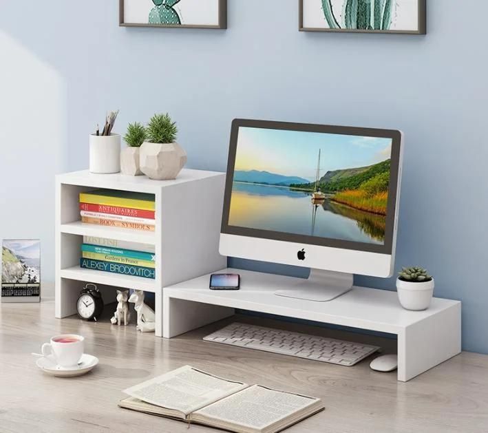 Desktop Computer Raised Rack, Office Desk Storage Rack, Monitor Raised Rack