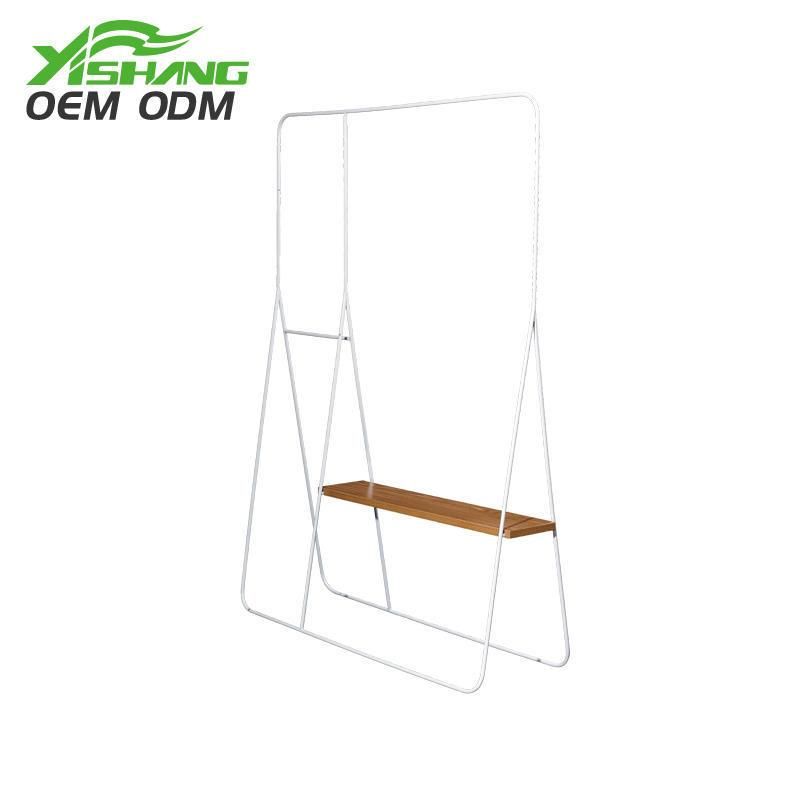 Customized Retail Store Display Shelves Clothes Metal Floor Display Rack with Shelves