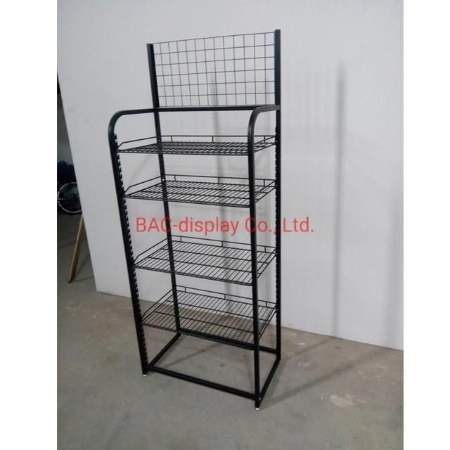 Metal Wire Shelf Display Rack / Beer Advertising Bottle Display Rack