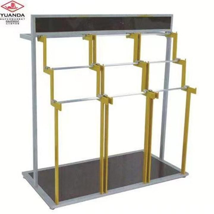 Supermarket Shelves Metal Clothes Hanger Display Racks, Clothing Stand for Sale