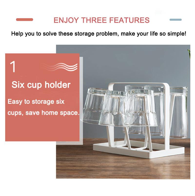 Home Kitchen Cup Holder Storage Rack