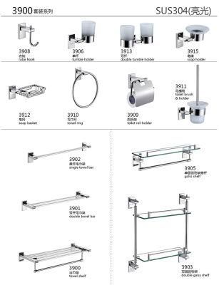 Washroom Stainless Steel Bath Accessories Whole Set Design 3900 Series