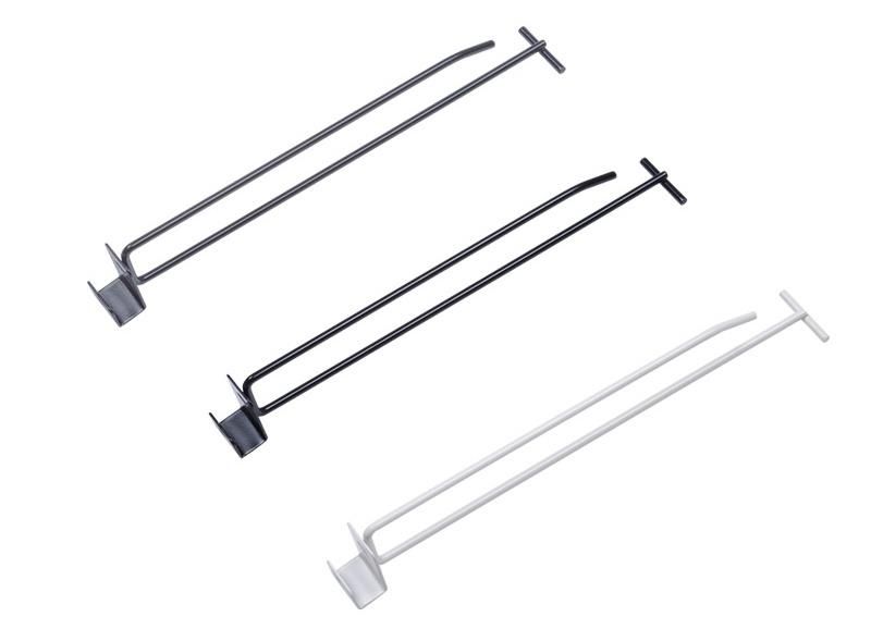 Supermarket Shelf Metal Beam Double Hook Zinc Display Shelf Hooks