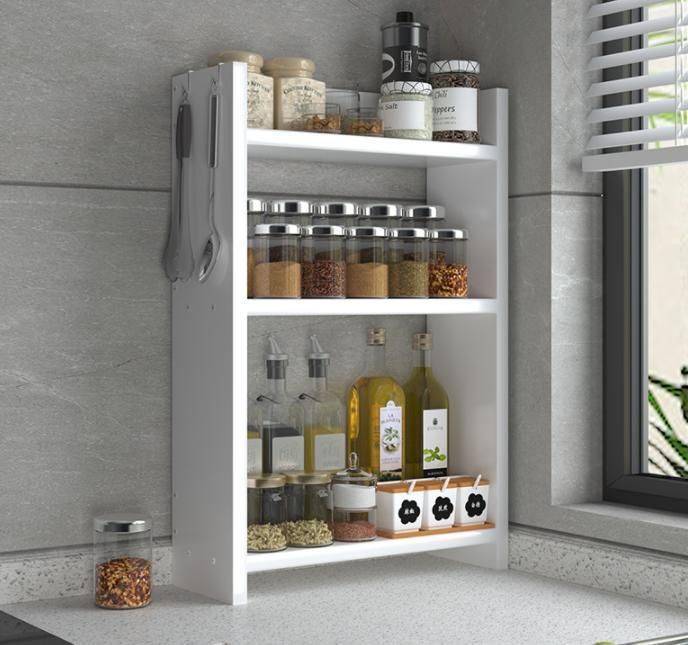 Kitchen Corner Small Narrow Shelf Multi-Layer Shelf