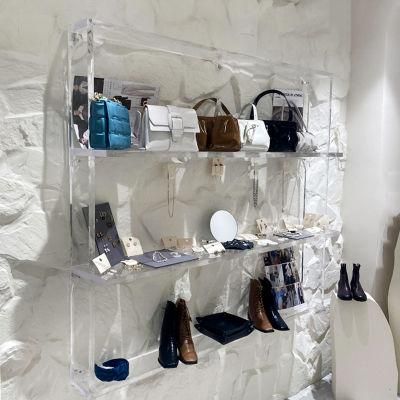 Household High Quality Clear Acrylic Women Boots Sports Shoes Storage Rack